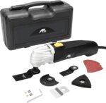 APLMAN Multiferramenta oscilante, 3,5 Amp 22000 OPM com ângulo de oscilação de 4,5°, velocidades variáveis e 13 acessórios
