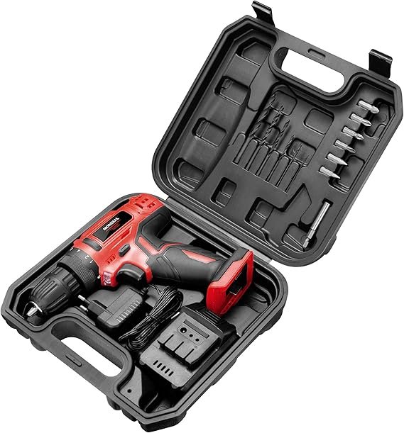 Furadeira e Parafusadeira à Bateria, Mondial, Vermelho, 12V, Bivolt - FPF-06M Furadeira e Parafusadeira à Bateria, Mondial, Vermelho, 12V, Bivolt - FPF-06M - Imagem 1